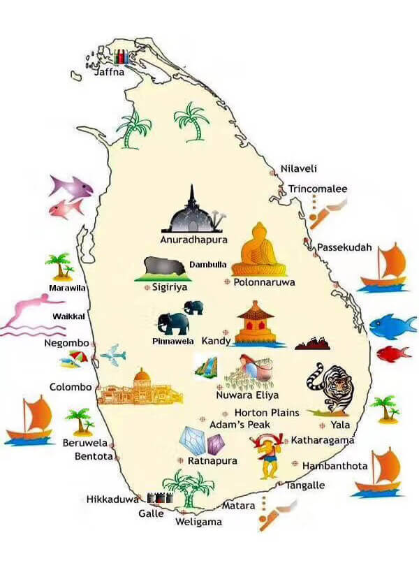 Sri Lankan Map